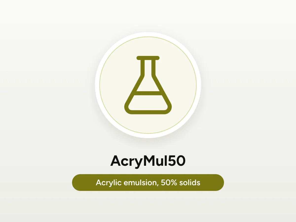 Flask icon representing AcryMul50 acrylic emulsion