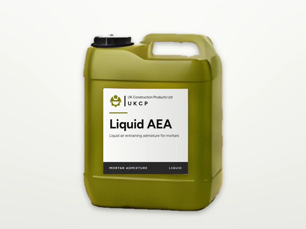 Liquid AEA air entraining admixture for mortar from UK Construction Products